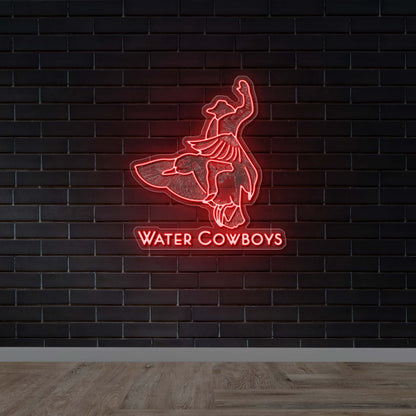 Water Cowboys - Premium Neon Artwork