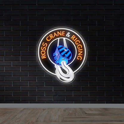 ROSS CRANE & RIGGING - Premium Neon Artwork