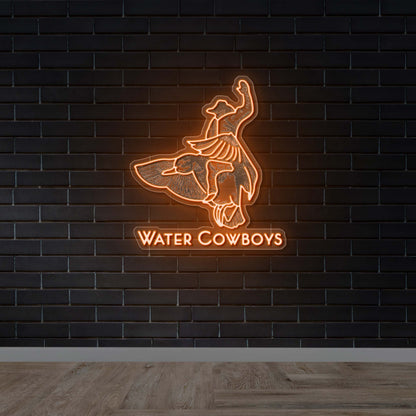 Water Cowboys - Premium Neon Artwork