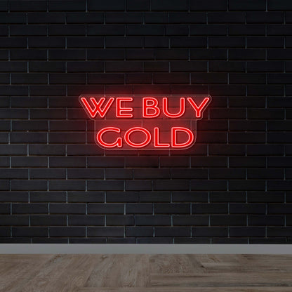WE BUY GOLD - Premium Neon Artwork