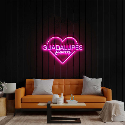 Guadalupes Flowers- Premium Neon Artwork