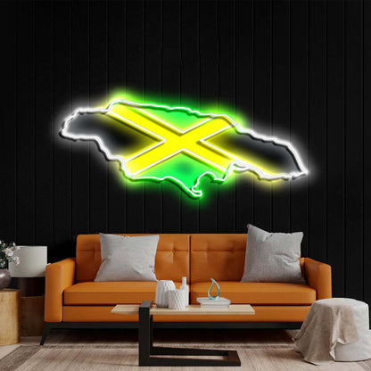 Green Island - Premium Neon Artwork
