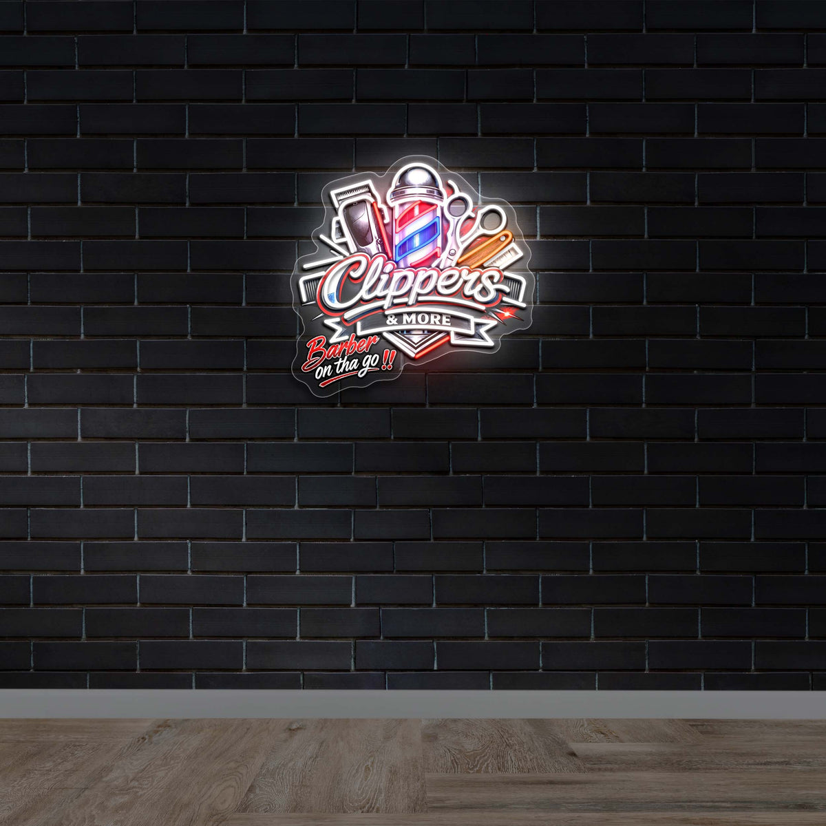 Clippers & More - Premium Neon Artwork