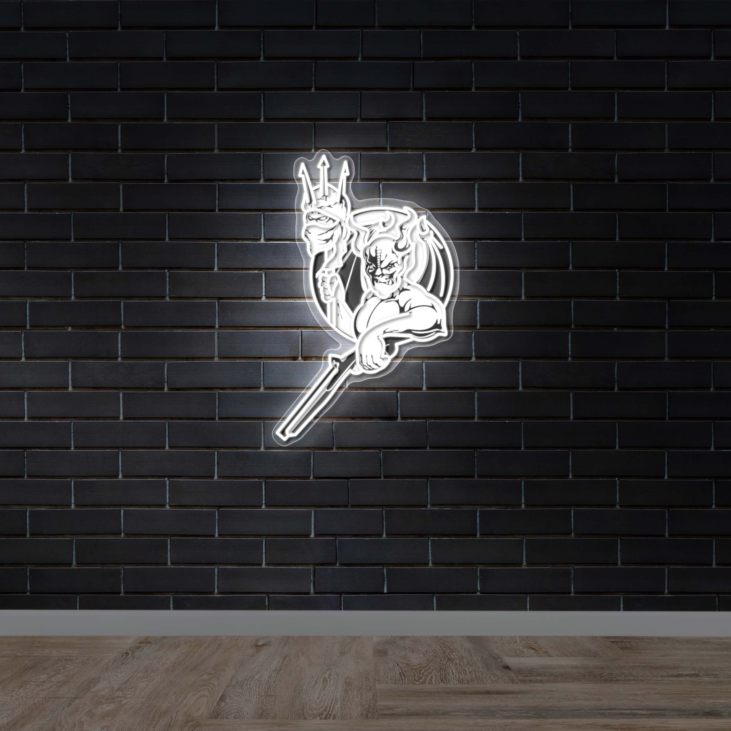Poseidon Trident - Premium Neon Artwork