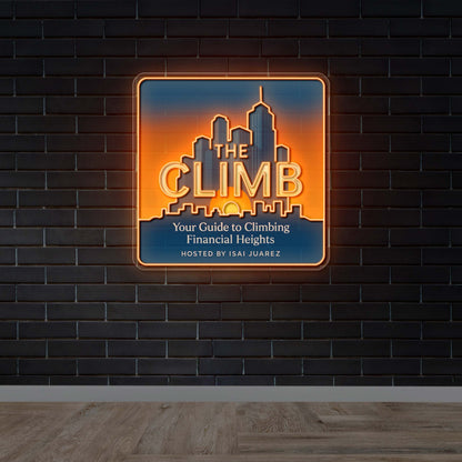 The Climb - Premium Neon Artwork
