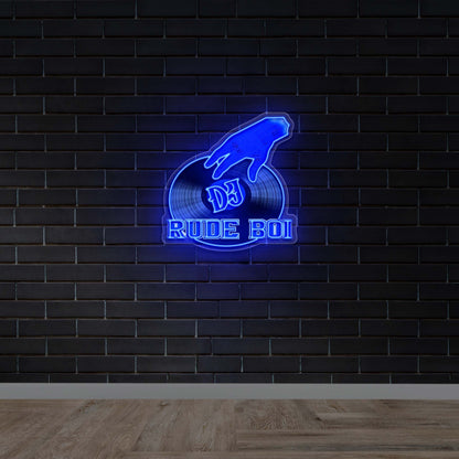 DJ RUDE BOI -  Premium Neon Artwork