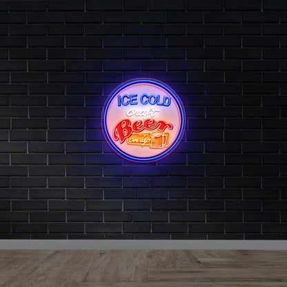 Ice Cold Craft Beer | 2nd Version - Premium Neon Artwork