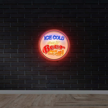 Ice Cold Craft Beer | 2nd Version - Premium Neon Artwork