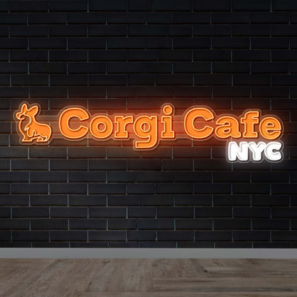CORGI CAFE NYC - Premium Neon Artwork