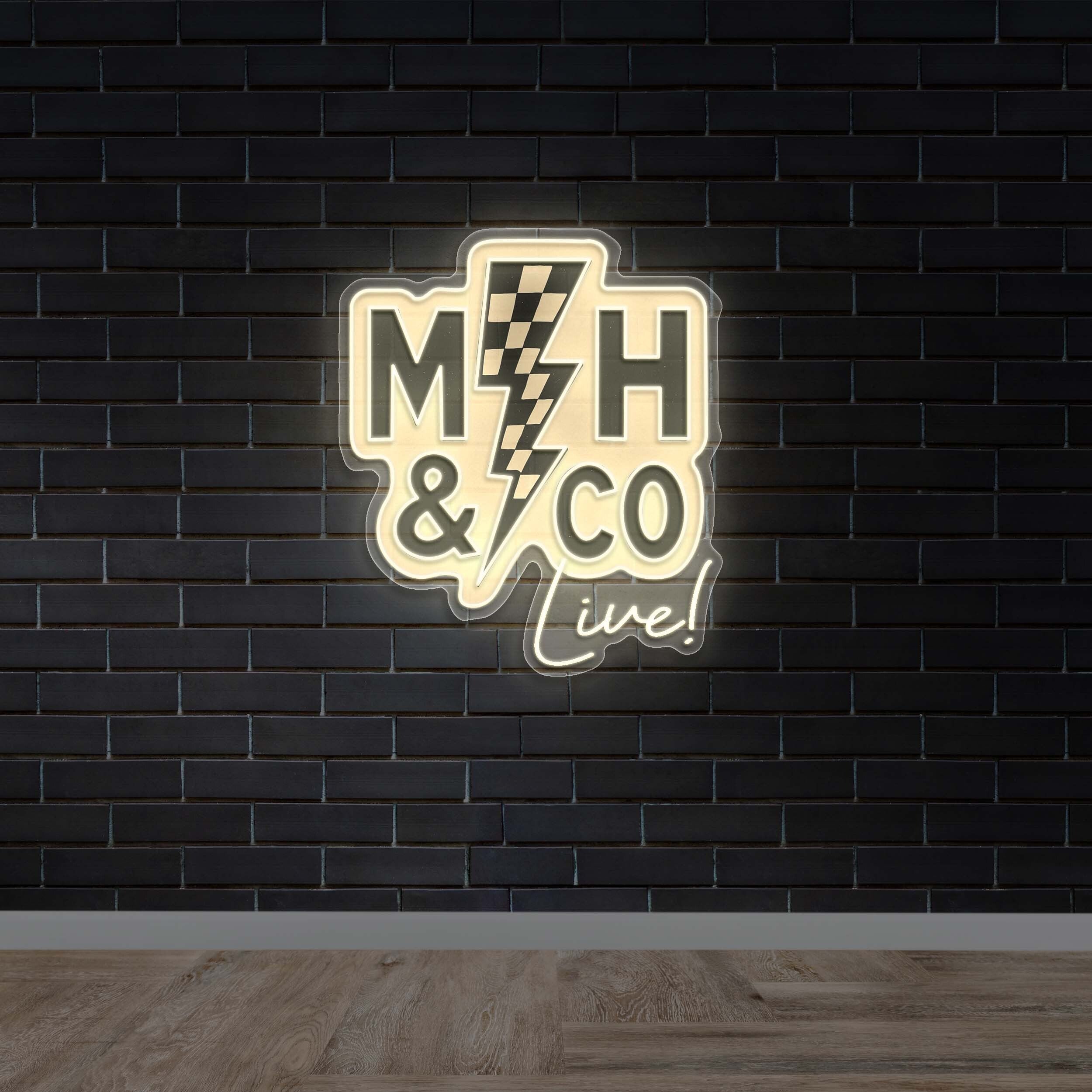 MH & Co Live - Premium Neon Artwork