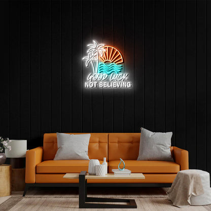 GOOD LUCK - Premium Neon Artwork