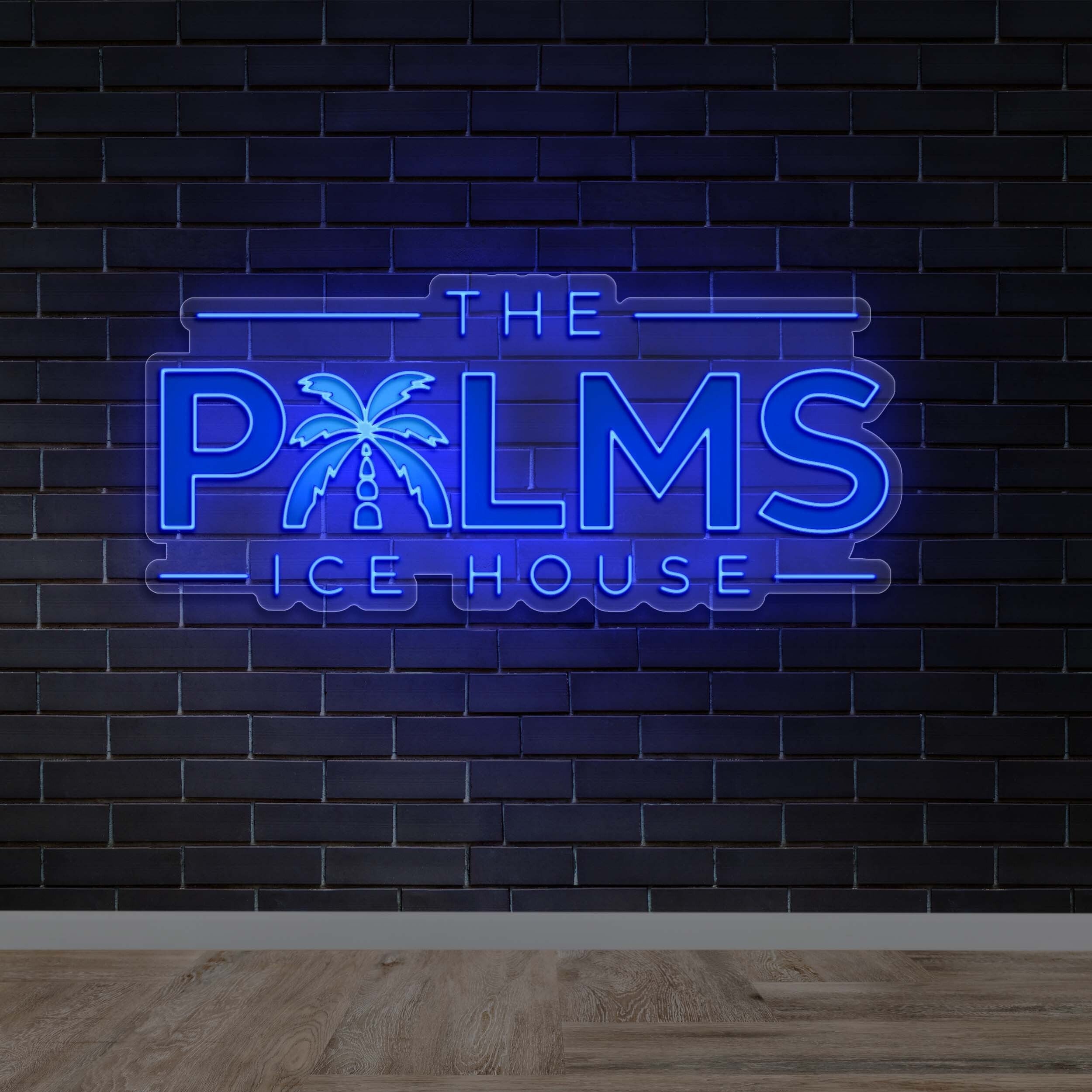 THE PALMS ICE HOUSE - Premium Neon Artwork
