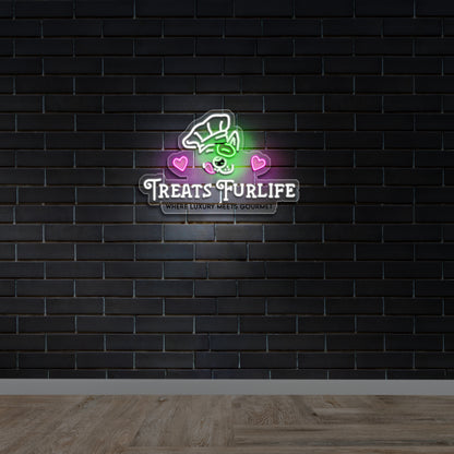 Treats Furlife - Premium Neon Artwork