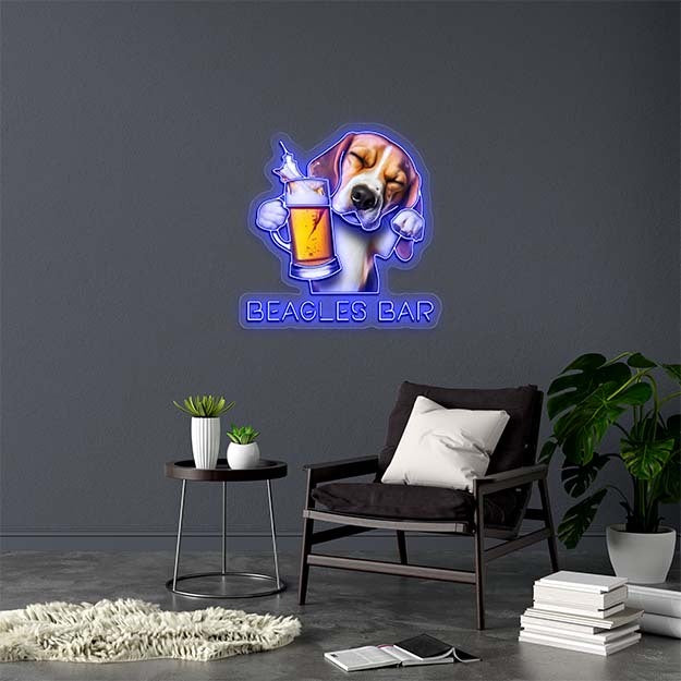 Beagles Bar - Premium Neon Artwork