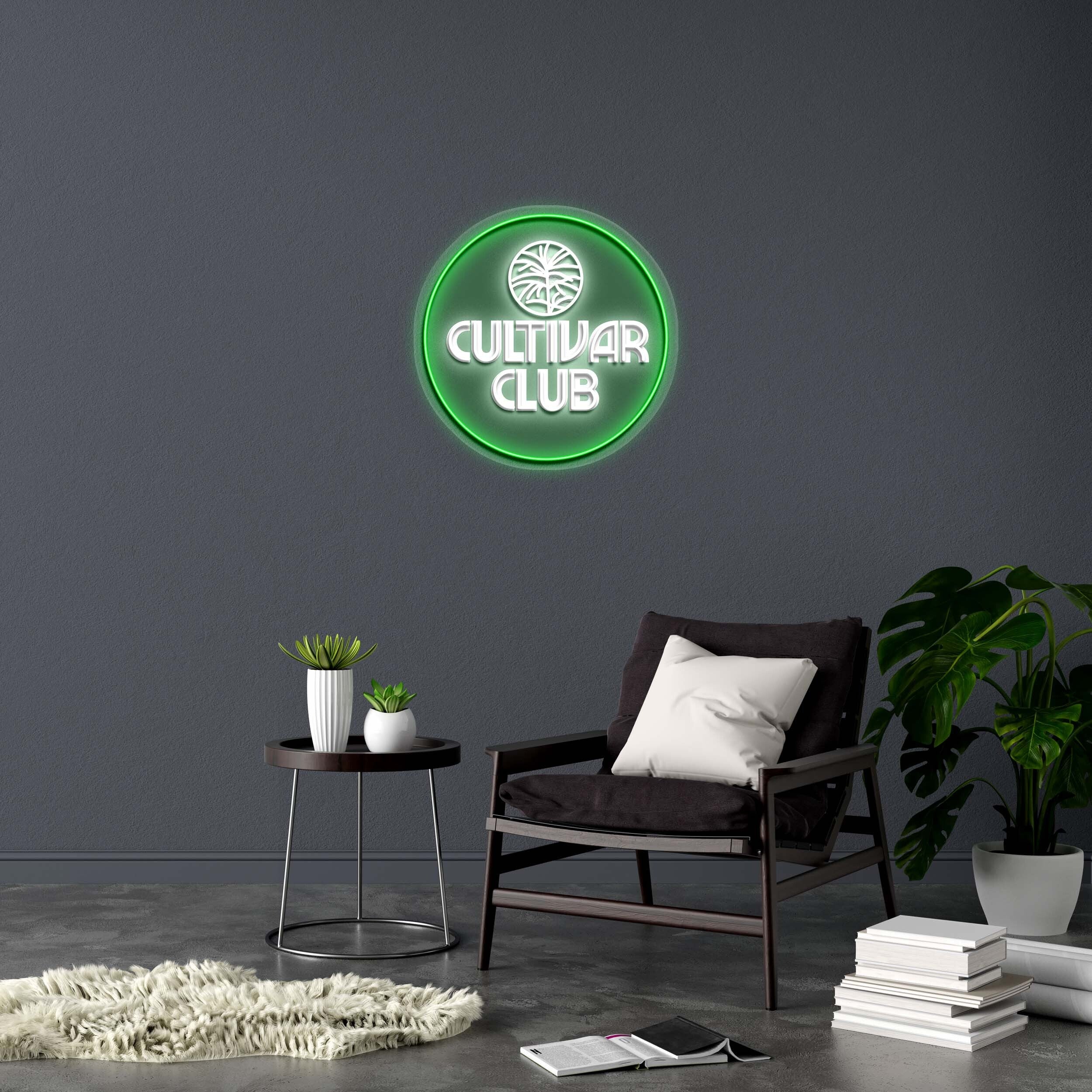 CULTIVAR CLUB - Premium Neon Artwork