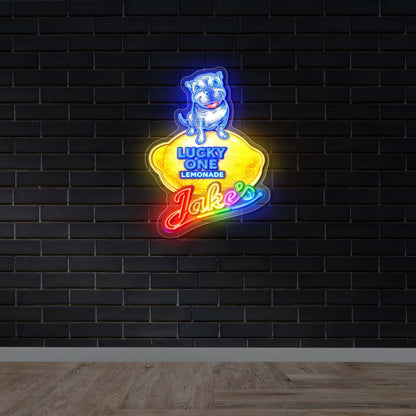 Lucky One Lemonade - Premium Neon Artwork
