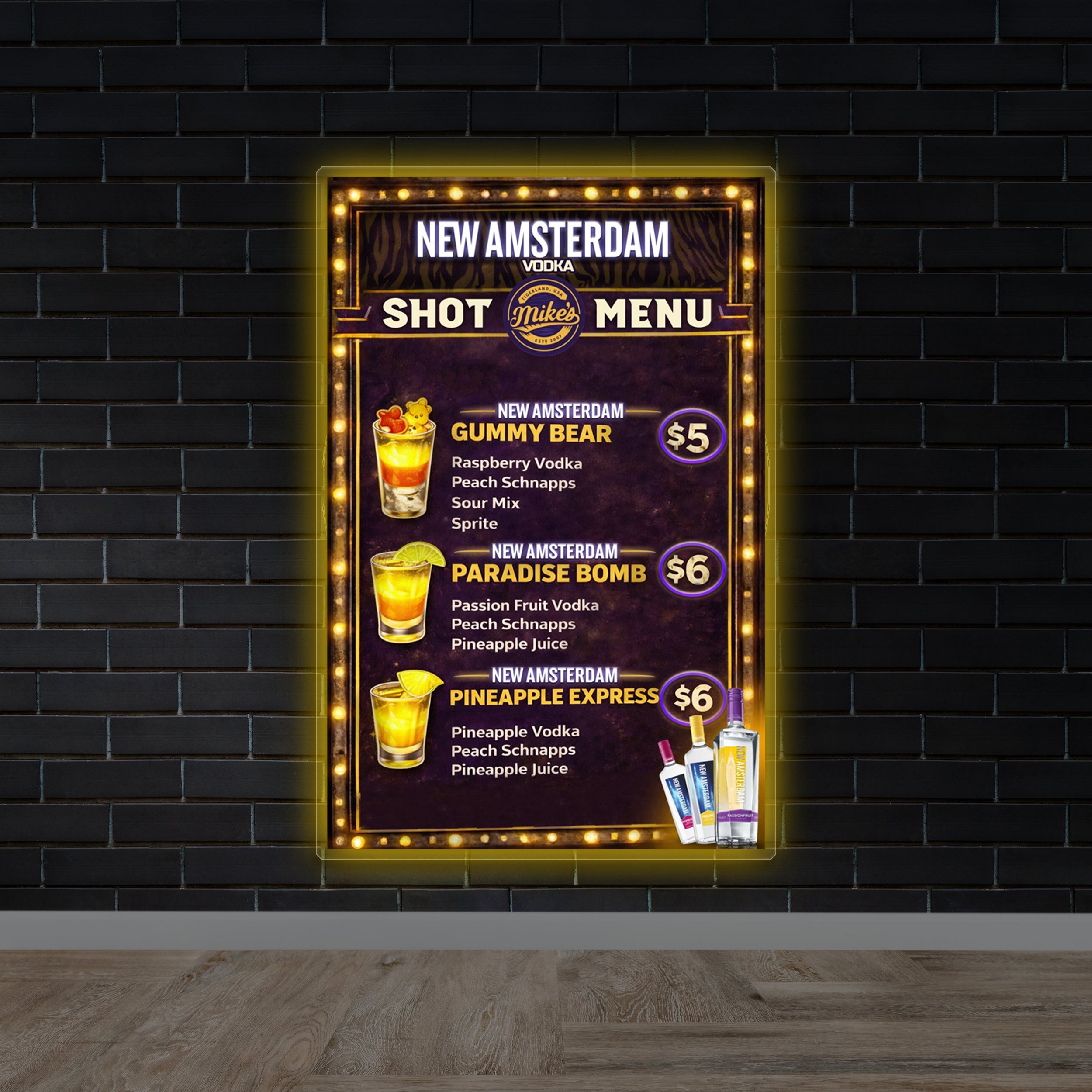 SHOW MENU | Backlit Version - Premium Neon Artwork