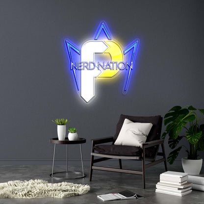 Nerd Nation (Text Overlay) - Premium Neon Artwork