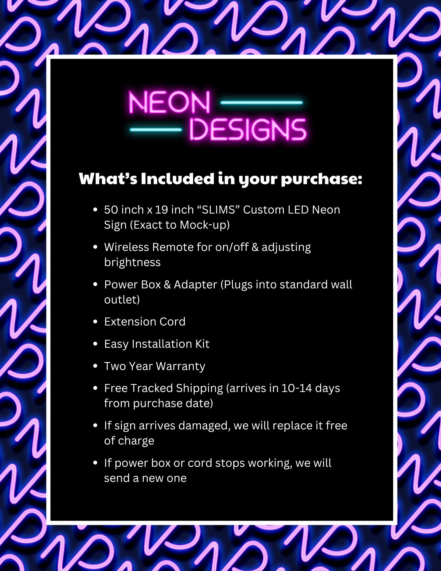 SLIMS DETAILING STUDIO - Premium Neon Artwork