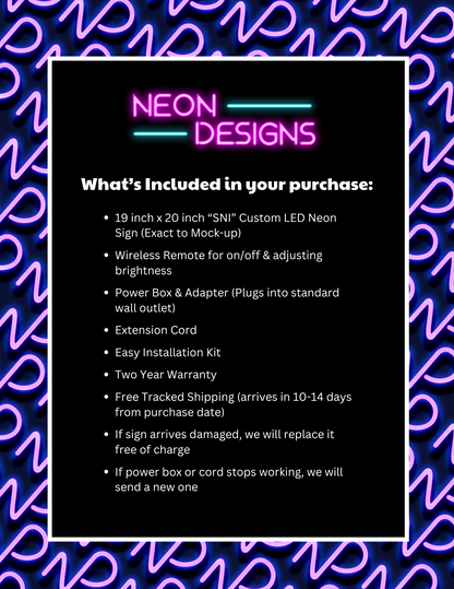 SNI - Premium Neon Artwork