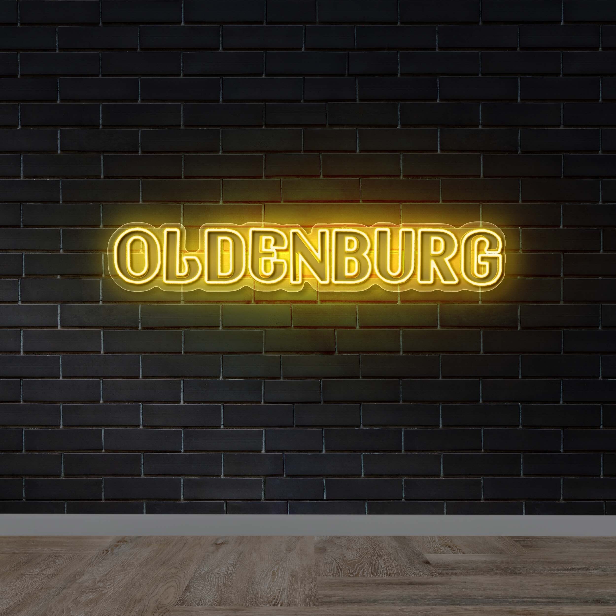Oldenburg Text Sign - Premium Neon Artwork