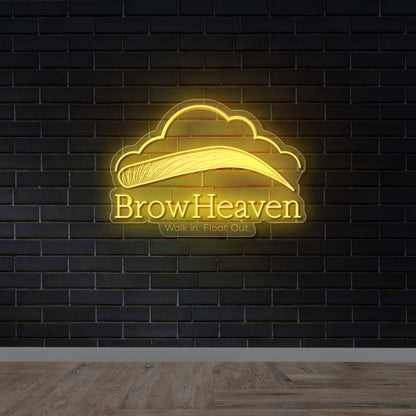 Brow Heaven - Premium Neon Artwork
