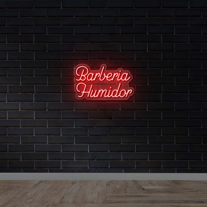 Barberia Humidor - Premium Neon Artwork