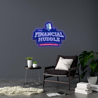 FINANCIAL HUDDLE - Premium Neon Artwork