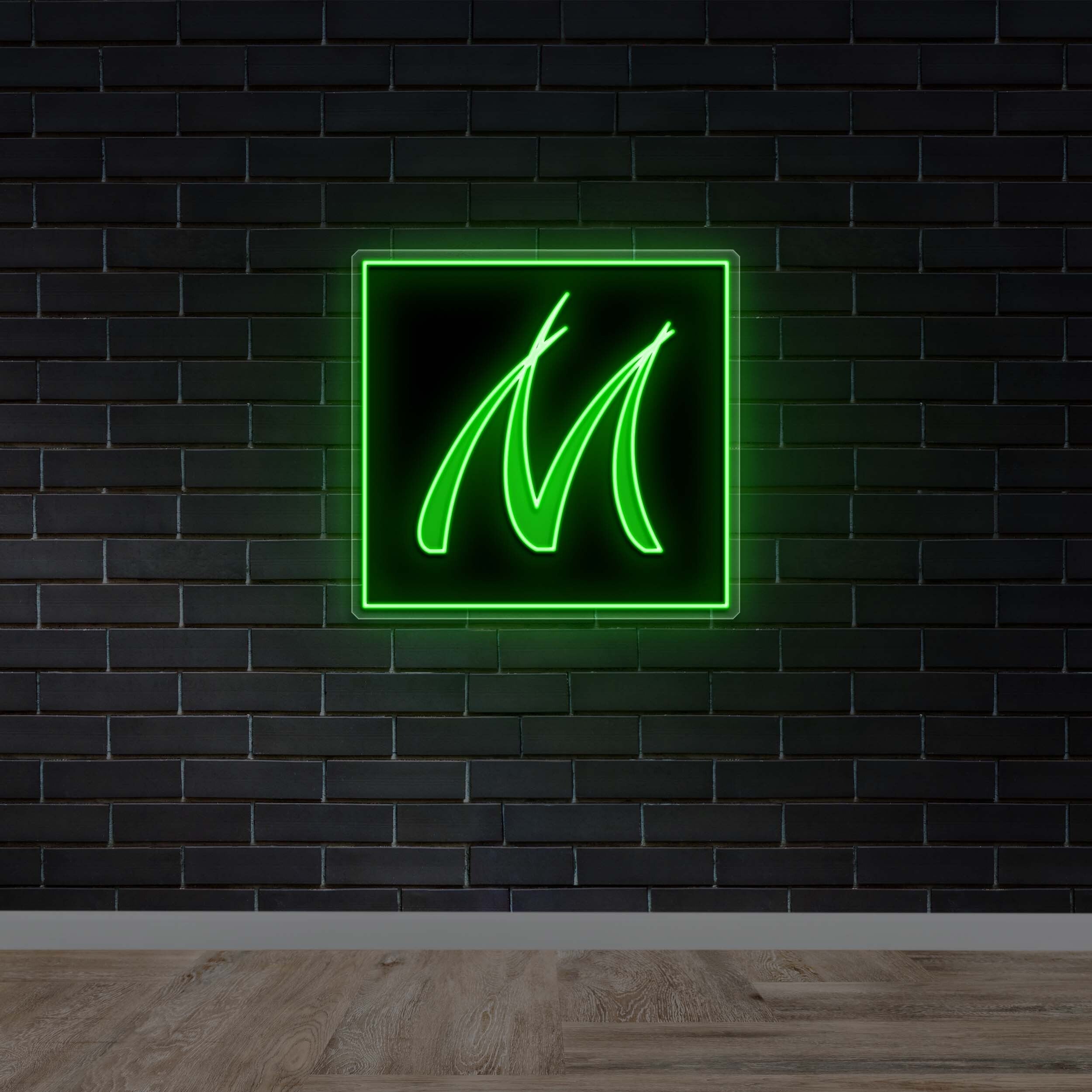 M - Premium Neon Artwork