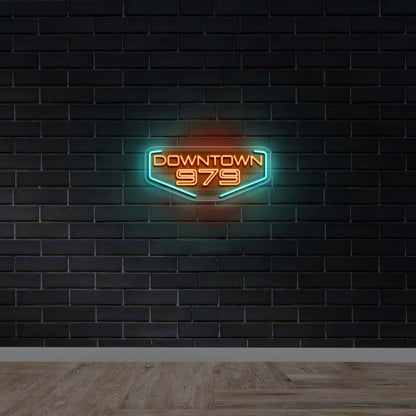 DOWNTOWN 979 - Premium Neon Artwork