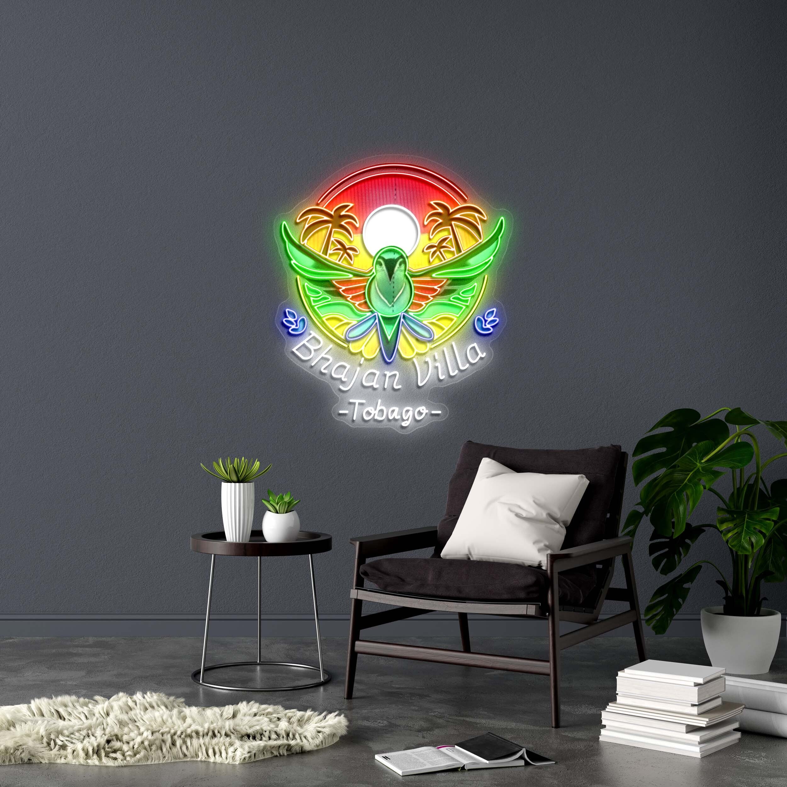 Bhajan Villa - Premium Neon Artwork