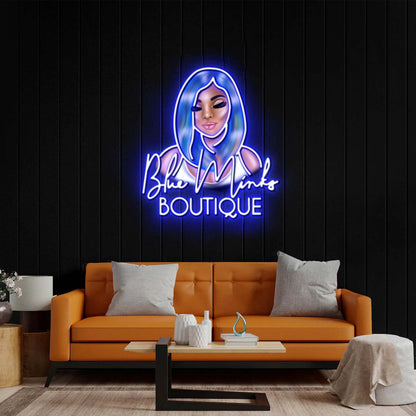 Blue Minks Boutique - Premium Neon Artwork