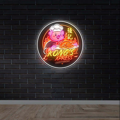 Kong's Express - Premium Neon Artwork