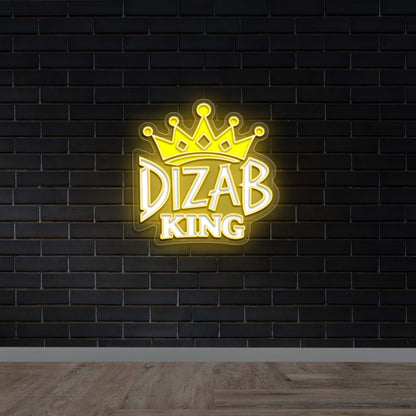 DIZAB KING - Premium Neon Artwork