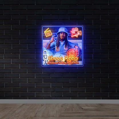 Chooo Reels - Premium Neon Artwork