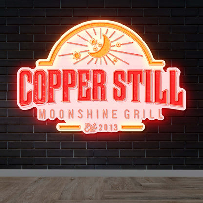 Copper Still Moonshine Grill – Premium Neon Artwork