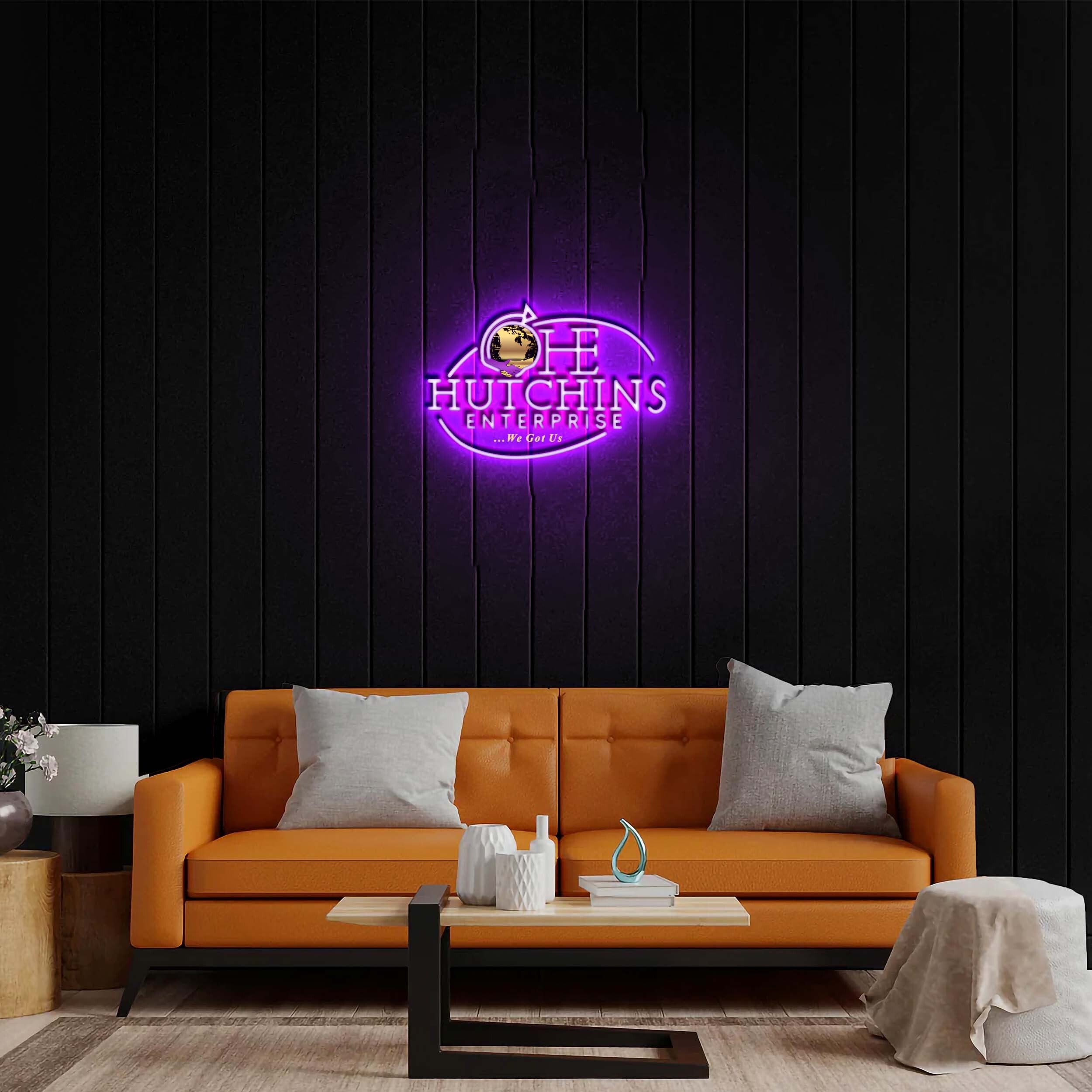 Hutchins Enterprise - Premium Neon Artwork
