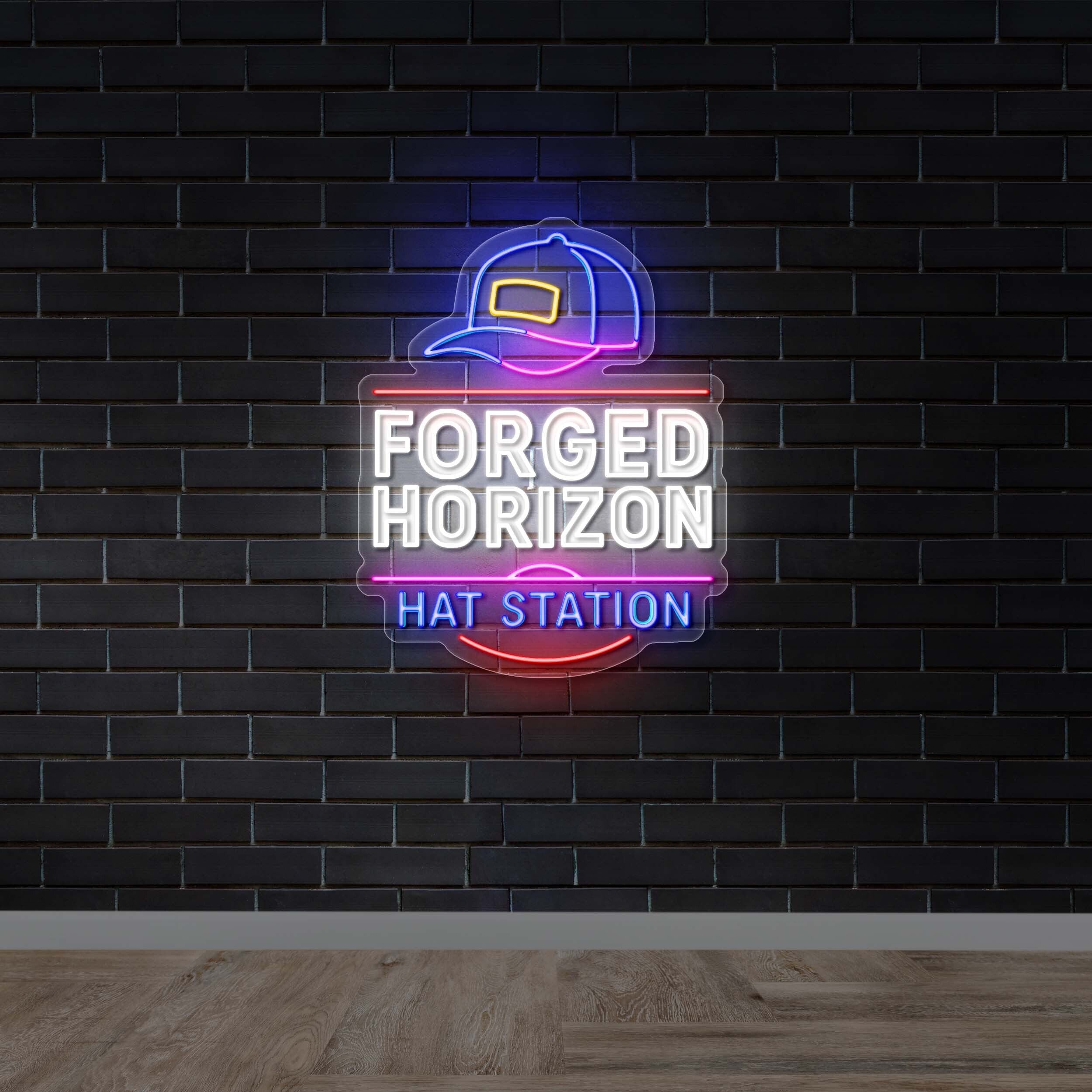 FORGED HORIZON - Premium Neon Artwork