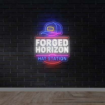 FORGED HORIZON - Premium Neon Artwork