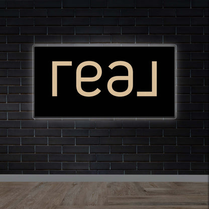 REAL | Backlit Version - Premium Neon Artwork