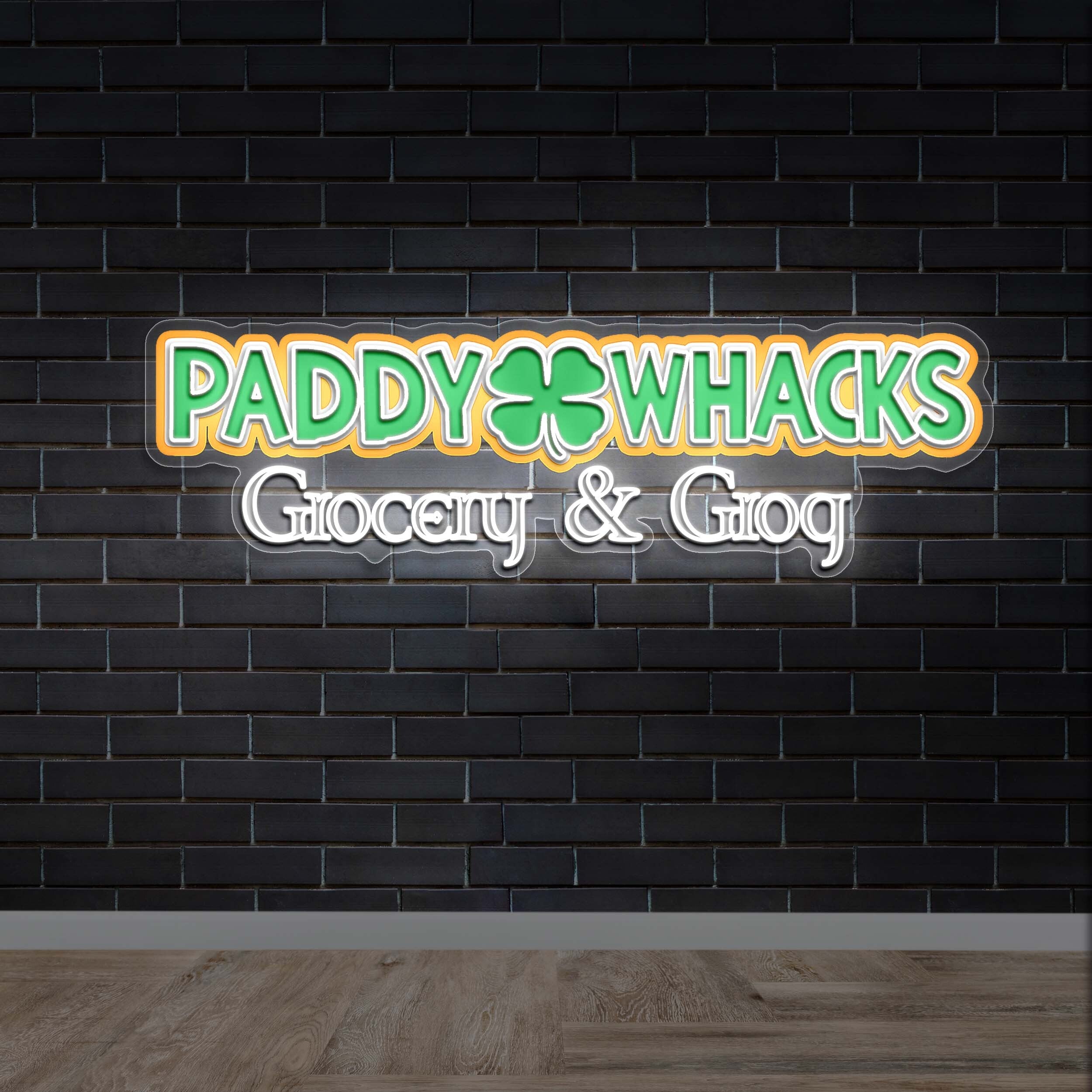 Paddy Whacks - Premium Neon Artwork