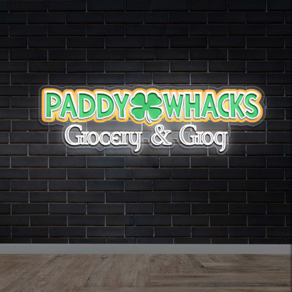 Paddy Whacks - Premium Neon Artwork
