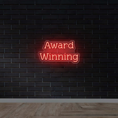Award Winning (2 rows) - Premium Neon Artwork