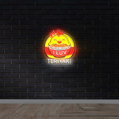 I LUV TERIYAKI - Premium Neon Artwork