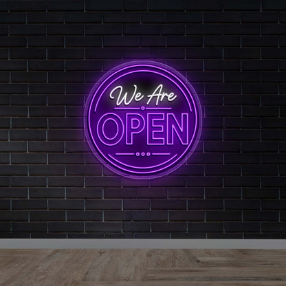 WE ARE OPEN - Premium Neon Artwork