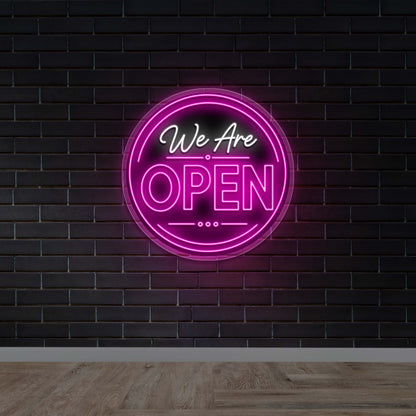 WE ARE OPEN - Premium Neon Artwork