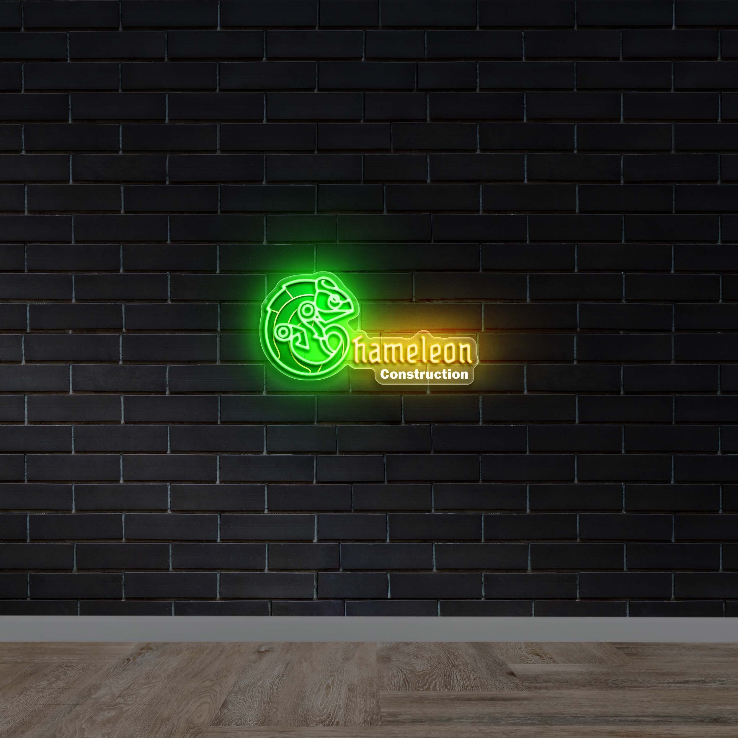 Chameleon Construction - Premium Neon Artwork