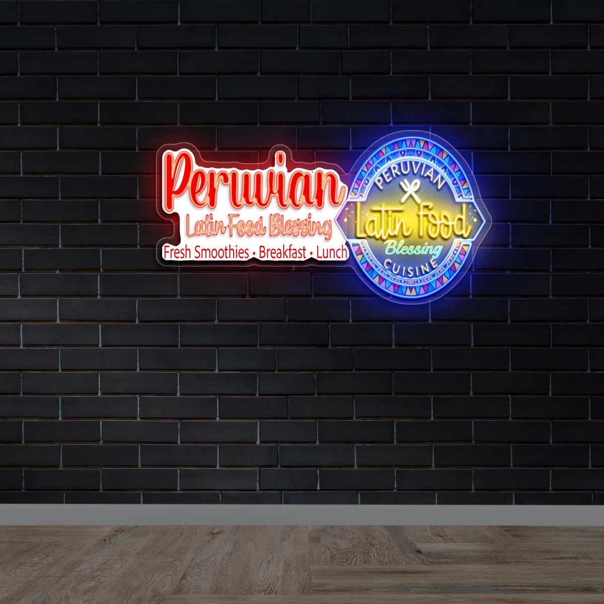 Peruvian Food | 2nd Version - Premium Neon Artwork