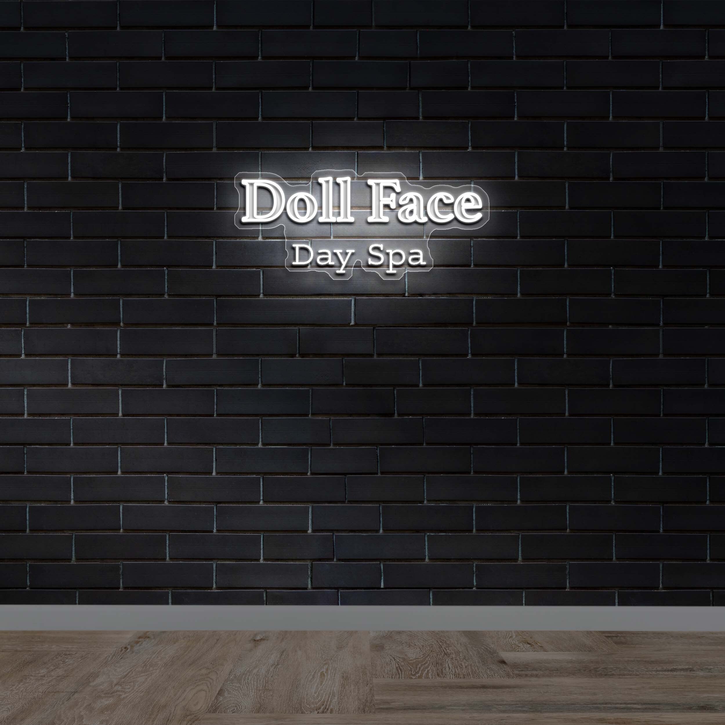 Doll Face Day Spa - Premium Neon Artwork