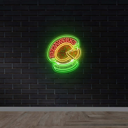 PIZZAWORKS - Premium Neon Artwork